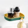 GLIVE (LABEL) Bathroom Wall Hanging Soap Holder Storage Box Adhesive Sticker Soap Box Cosmetic Holder Rack Bathroom Shower Soap Dish Hanging Tray (4) view 3