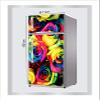 RubyDecor Vinyl Fridge Sticker | Fridge Door Stickers | Double Door Fridge Stickers | Refrigerators Sticker | Fridge Wrap | Fridge Wallpaper Double Door Waterproof 161x52 cm PVC Vinyl Kitchen Decor view 2