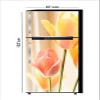 RubyDecor Vinyl Fridge Sticker | Fridge Door Stickers | Double Door Fridge Stickers | Refrigerators Sticker | Fridge Wrap | Fridge Wallpaper Double Door Waterproof 161x52 cm PVC Vinyl Kitchen Decor view 1
