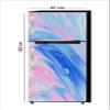 RubyDecor Vinyl Fridge Sticker | Fridge Door Stickers | Double Door Fridge Stickers | Refrigerators Sticker | Fridge Wrap | Fridge Wallpaper Double Door Waterproof 161x52 cm PVC Vinyl Kitchen Decor view 1