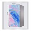 RubyDecor Vinyl Fridge Sticker | Fridge Door Stickers | Double Door Fridge Stickers | Refrigerators Sticker | Fridge Wrap | Fridge Wallpaper Double Door Waterproof 161x52 cm PVC Vinyl Kitchen Decor view 2