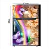 RubyDecor Vinyl Fridge Sticker | Fridge Door Stickers | Double Door Fridge Stickers | Refrigerators Sticker | Fridge Wrap | Fridge Wallpaper Double Door Waterproof 161x52 cm PVC Vinyl Kitchen Decor view 1