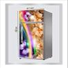 RubyDecor Vinyl Fridge Sticker | Fridge Door Stickers | Double Door Fridge Stickers | Refrigerators Sticker | Fridge Wrap | Fridge Wallpaper Double Door Waterproof 161x52 cm PVC Vinyl Kitchen Decor view 2