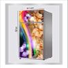 RubyDecor Vinyl Fridge Sticker | Fridge Door Stickers | Double Door Fridge Stickers | Refrigerators Sticker | Fridge Wrap | Fridge Wallpaper Double Door Waterproof 161x52 cm PVC Vinyl Kitchen Decor view 3