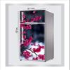 RubyDecor Vinyl Fridge Sticker | Fridge Door Stickers | Double Door Fridge Stickers | Refrigerators Sticker | Fridge Wrap | Fridge Wallpaper Double Door Waterproof 161x52 cm PVC Vinyl Kitchen Decor view 2
