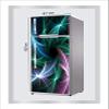 RubyDecor Vinyl Fridge Sticker | Fridge Door Stickers | Double Door Fridge Stickers | Refrigerators Sticker | Fridge Wrap | Fridge Wallpaper Double Door Waterproof 161x52 cm PVC Vinyl Kitchen Decor view 2