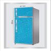 RubyDecor Vinyl Fridge Sticker | Fridge Door Stickers | Double Door Fridge Stickers | Refrigerators Sticker | Fridge Wrap | Fridge Wallpaper Double Door Waterproof 161x52 cm PVC Vinyl Kitchen Decor view 2