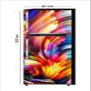 RubyDecor Vinyl Fridge Sticker | Fridge Door Stickers | Double Door Fridge Stickers | Refrigerators Sticker | Fridge Wrap | Fridge Wallpaper Double Door Waterproof 161x52 cm PVC Vinyl Kitchen Decor view 1