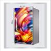 RubyDecor Vinyl Fridge Sticker | Fridge Door Stickers | Double Door Fridge Stickers | Refrigerators Sticker | Fridge Wrap | Fridge Wallpaper Double Door Waterproof 161x52 cm PVC Vinyl Kitchen Decor view 4