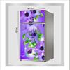 RubyDecor Vinyl Fridge Sticker | Fridge Door Stickers | Double Door Fridge Stickers | Refrigerators Sticker | Fridge Wrap | Fridge Wallpaper Double Door Waterproof 161x52 cm PVC Vinyl Kitchen Decor view 3