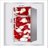 RubyDecor Vinyl Fridge Sticker | Fridge Door Stickers | Double Door Fridge Stickers | Refrigerators Sticker | Fridge Wrap | Fridge Wallpaper Double Door Waterproof 161x52 cm PVC Vinyl Kitchen Decor view 2