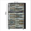 RubyDecor Vinyl Fridge Sticker | Fridge Door Stickers | Double Door Fridge Stickers | Refrigerators Sticker | Fridge Wrap | Fridge Wallpaper Double Door Waterproof 161x52 cm PVC Vinyl Kitchen Decor view 1