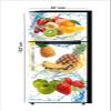 RubyDecor Vinyl Fridge Sticker | Fridge Door Stickers | Double Door Fridge Stickers | Refrigerators Sticker | Fridge Wrap | Fridge Wallpaper Double Door Waterproof 161x52 cm PVC Vinyl Kitchen Decor view 1
