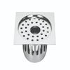 CHILLY-S Cockroach Trap Square Gypsy Flat Cut King with Waste Pipe Hole For Kitchen Sinks and Wash Stainless Steel Floor Drain Cover/Jali/Grating (Stainless Steel, (127mm X 127mm - 5") view 1
