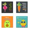 Navadey Wooden Fridge Magnet I Unique Fridge Magnet for Kitchen I Fridge Magnets Refrigerator Stylish Set I Fridge Magnets Combo of 4 (Fiberboard, 3.5 x 3.5 inch) view 1