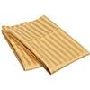 Texlux Cotton Luxurious Striped 2 Piece Sateen Pillow Cover Set, Standard Size, 17 Inch x 27 Inch- Golden view 2