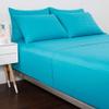 Texlux Cotton Luxurious Striped 2 Piece Sateen Pillow Cover Set , Standard Size , 17 Inch x 27 Inch- Turquoise Blue view 1