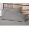 Texlux Cotton Luxurious Striped 2 Piece Sateen Pillow Cover Set, Standard Size, 17 inch x 27 inch- Grey view 1