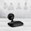 USF Single Soap Holder for Bathroom, 304 Stainless Steel Soap Dish Stand for Wash Basin & Shower Area, Wall Mounted Bathroom Utility Accessory, Black Finish, 25 Years Warranty  Puma view 2