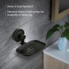USF Single Soap Holder for Bathroom, 304 Stainless Steel Soap Dish Stand for Wash Basin & Shower Area, Wall Mounted Bathroom Utility Accessory, Black Finish, 25 Years Warranty  Puma view 4