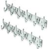 Quality Plus -Exclusive Extra Long 40 cm Brass 6 Pin Metal Bathroom Cloth Hooks Hanger Door Wall Robe Hooks Rail for Hanging Keys,Clothes,Towel (2, Chrome) view 1