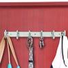 Quality Plus -Exclusive Extra Long 40 cm Brass 6 Pin Metal Bathroom Cloth Hooks Hanger Door Wall Robe Hooks Rail for Hanging Keys,Clothes,Towel (2, Chrome) view 4