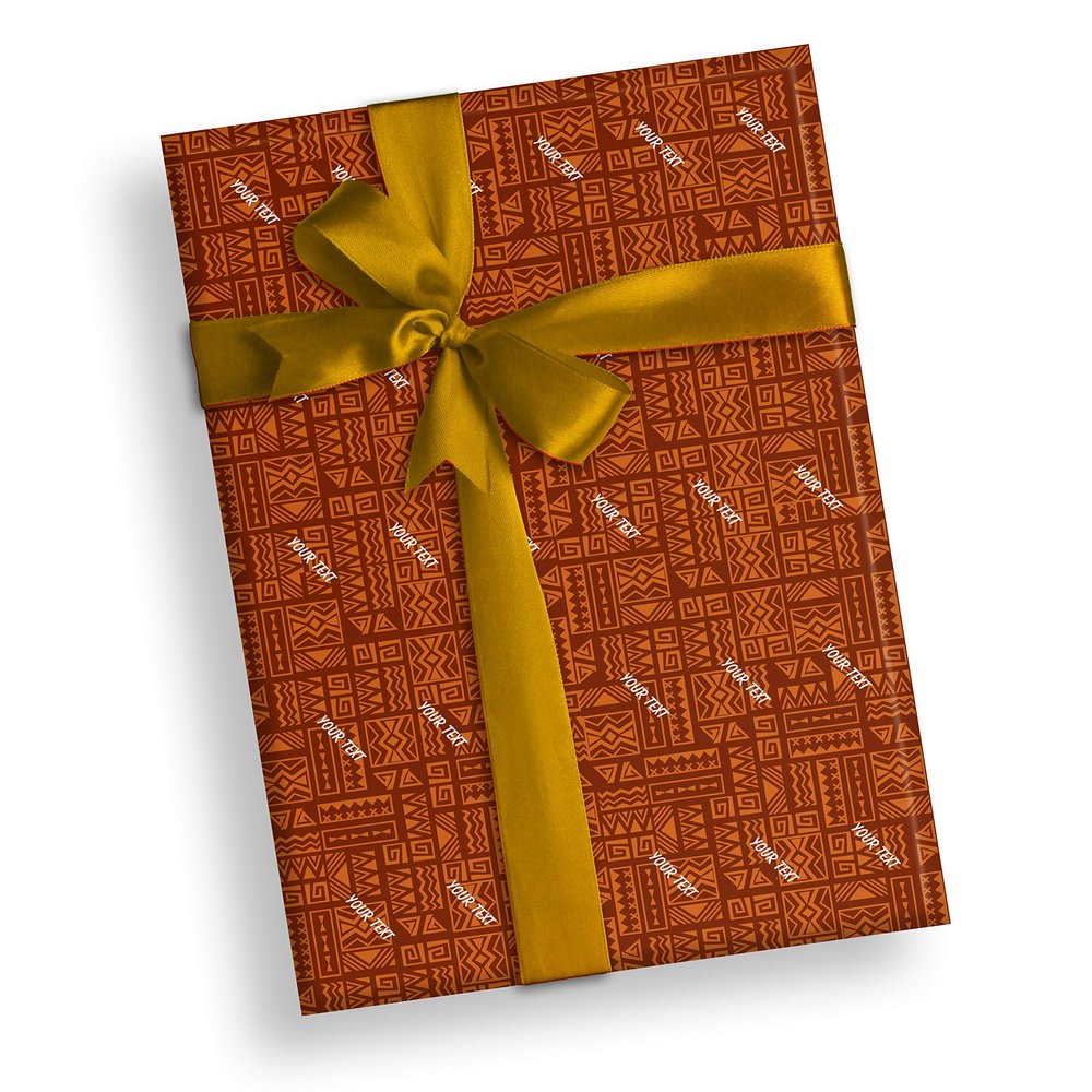 Brown Cloud Personalized Exclusive Printed Gift Wrapping Paper/Sheets with Customized Text Message or Photograph (13 x 19 in OR 16 x 24 in) (WP 016) (16 x 24 in)(Pack of 5)