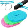 KRAFTY 5 Meters Windproof Anti Slip Clothes Washing Line Drying Nylon Rope with Hooks (Assorted) view 2