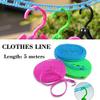 KRAFTY 5 Meters Windproof Anti Slip Clothes Washing Line Drying Nylon Rope with Hooks (Assorted) view 4