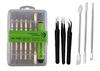 Wroughton 12 IN 1 Screwdriver Mobile repairing Tools Set for iPhone Android Mobile, Laptop, PC and MacBook Devices With 3 Pcs Steel Openers and 3 ESD Non-Magnetic Tweezers- Straight, Flat & Curved view 1
