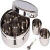 ATROCK Stainless Steel 7 Spice Container Masala Box for Kitchen air Tight and Dishwasher Safe view 1