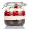 STAR WORK Glass Jars With Airtight Lids & Leak Proof Rubber Gasket,Large Wide Mouth Mason Jars With Buckle Lids For Kitchen Canisters 1500Ml,Big Glass Storage Containers (Pack Of 1,Round),Transparent view 1