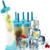 StarlineIM Ice Candy Maker Upgrade Popsicle Molds Sets, 6 Ice Pop Makers Reusable Ice Lolly Cream Mold Home-Made Popsicles Mould Tray with Stick (Plastic) view 3