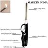 Eshoppyzon Refilable Gas Lighter for Kitchen Gas Stove with Gas Refill Bottle Cylinder Can Adjustable Flame BBQ Lighter for Candle, Diya, Barbecue and Household Use (Black- Plastic) view 2