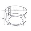 Klaxon High Grade Stainless Steel Bin Holder Modular Kitchen Fixture (Silver, Dia 10 Inches) view 3