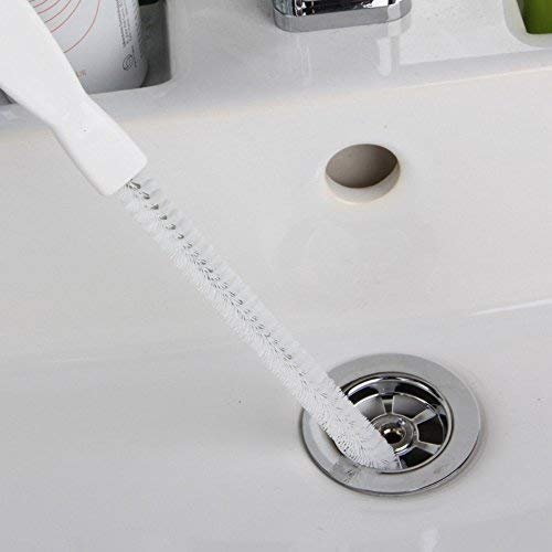 BluBasket Flexible Rotating Handle Pipe Bathtub Toilet Sink Drainer Hair Catcher Clog Remover Tool (Medium, Random Colour)