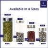 Femora Glass Jar for Kitchen| Glass Storage Containers Jars for Kitchen| Round Glass Jar| 1 Year Warranty| Airtight Lid| Jars for Snacks, Fry Food, Masala, Spice, Pickles, Cookies| 2000ml| Set of 1 view 3