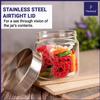 Femora Glass Jar for Kitchen| Glass Storage Containers Jars for Kitchen| Round Glass Jar| 1 Year Warranty| Airtight Lid| Jars for Snacks, Fry Food, Masala, Spice, Pickles, Cookies| 2000ml| Set of 1 view 4