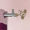 Bzcarts Brass Antique Curtain Bracket/Fittings/Finials/Accessories - 1 Pair With Centre Support for 1 Inch Rod (2 Pcs) (1) | Dash view 3
