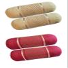HSR Collection 100% Cotton Embroidered Stone Designed Bolster Cover - Set of 4, Beige & Maroon view 1