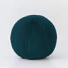 Peach Cuddle Ball Shaped Velvet Cushion/Throw Pillow (16x16 inch, Jade Green) view 1