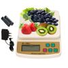 REXBURG Electronic Digital Weighing Scale, | Food Weight Scale for Home, Kitchen | Small, Portable Weighing Scale for Food, Products with Tare Function with Adaptor (10 Kg-SF 400A) - White view 1