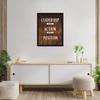 Chaka Chaundh Engineered Wood - Office Quotes Frames - Motivational Quotes Rectangular Wall Frames for Office - Office Poster - (14 X 11 Inches), Black view 2
