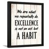 Chaka Chaundh Motivational Quotes Wall Frame (13.5 X 10.5 Inches, White Wood Vintage) view 1