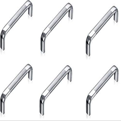 Galaxy Hardware Oval D Drawer/Cabinet Handles/Pull Handle/Drawer Handle (Pack of 6) (6" inch)(Silver)