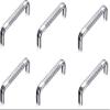 Galaxy Hardware Oval D Drawer/Cabinet Handles/Pull Handle/Drawer Handle (Pack of 6) (6" inch)(Silver) view 1