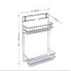 2heet HEET Wall Mountable Detergent Holder/Bathroom Rack/Multipurpose Stand Kitchen Rack Stainless Steel Wall Shelf (Silver) view 2