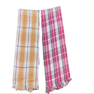 Pure Cotton Towels, 30" x 60", Multi-Colored, Pack of 2