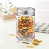 castanea Cube Glass Jar with Lid (Transparent, 1000 ml) -Pack of 2 view 4