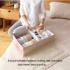 Vaoza Innerwear Organizer 16+1 Compartment Foldable Fabric Storage Box for Closet, Storage Box/Closet Organizer/Drawer Organizer, Underwear Closet Storage for Socks, Bra (Sky Blue Flower) view 4